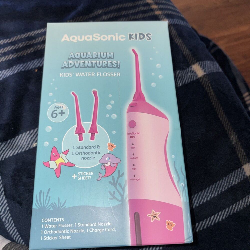 Aquasonic Kids Water Flosser Pink